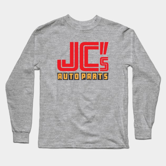 JC Auto Parts (Double-Sided Full Color Design) Long Sleeve T-Shirt by jepegdesign